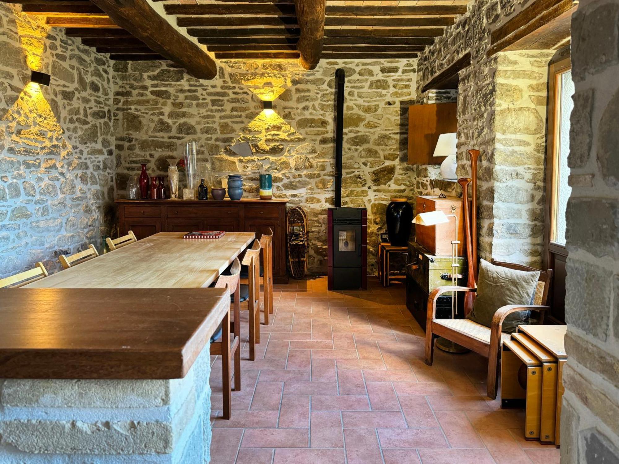Bio Agriturismo Il Vigno Caprese Michelangelo Bagian luar foto