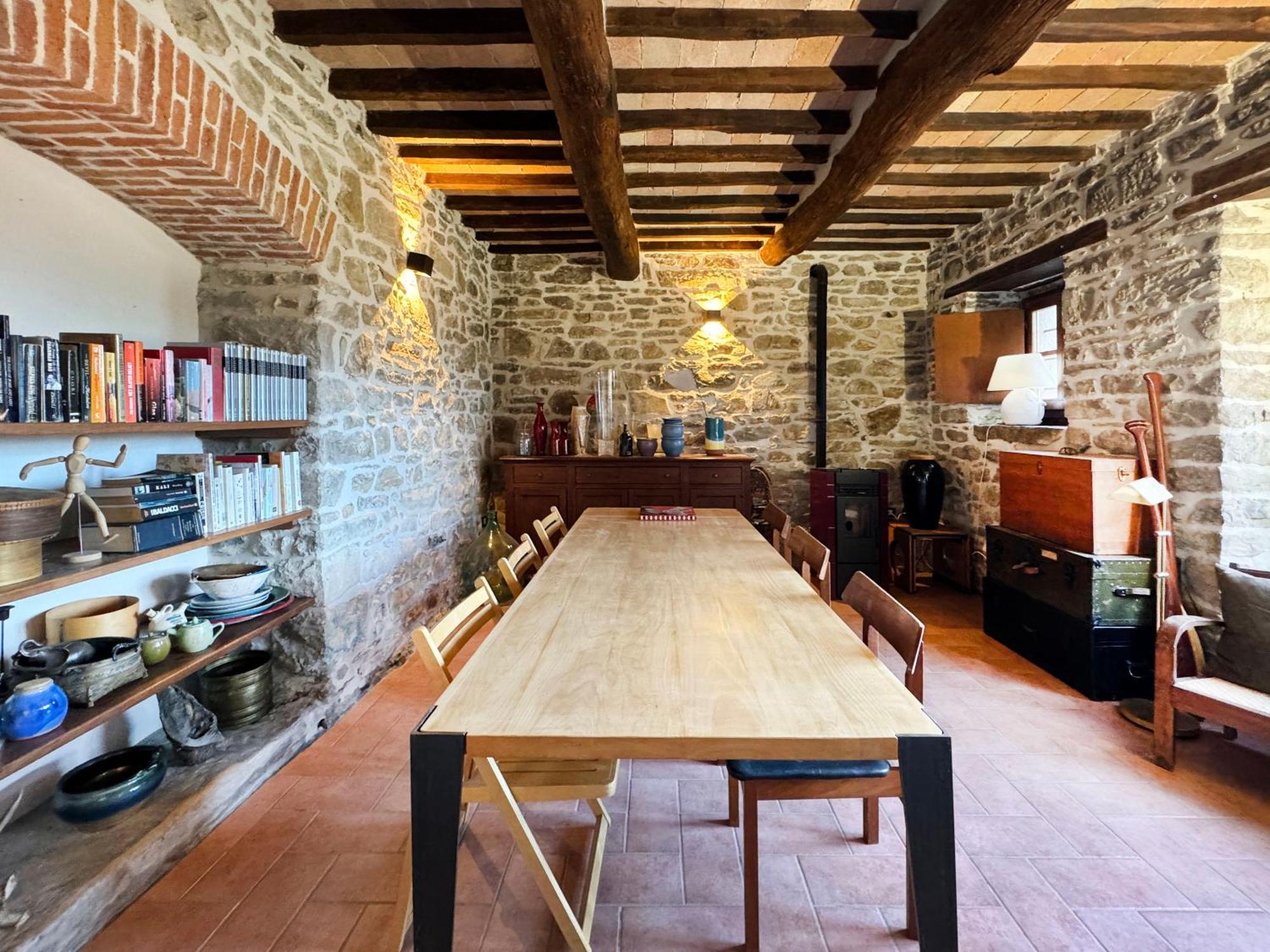 Bio Agriturismo Il Vigno Caprese Michelangelo Bagian luar foto